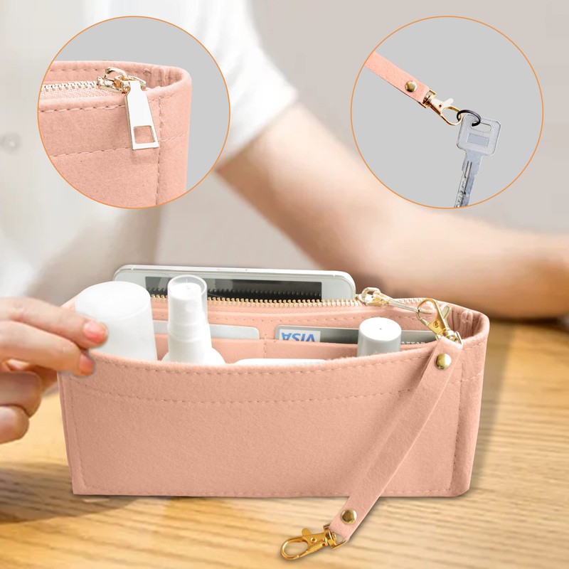 Soyizom Handbag Organizer Insert Fits for Multi Pochette Accessories Bag