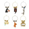 Wine Things WT-1472P Cats Wine Charms, Painted