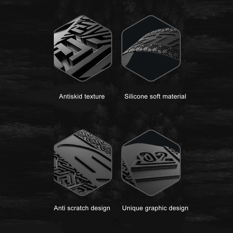 Bike Tube Frame Protector Silicone Scratch Resistant Waterproof Widened Soft