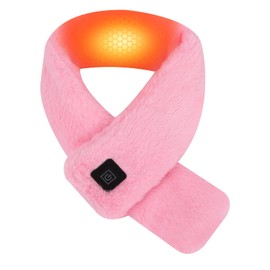 GLAITC Heated Scarf,USB Heated Scarf with 3 Heating Levels Warm Winter Scarf Winter Electric Heated Neck Scarf Heated Scarf for Women Neck Heating Pad forThermal Neckerchief,Winter Gift for Women Men