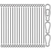 CKANDAY 20 Pack 6 Inch(15cm) Safety Stainless Steel Tethers with