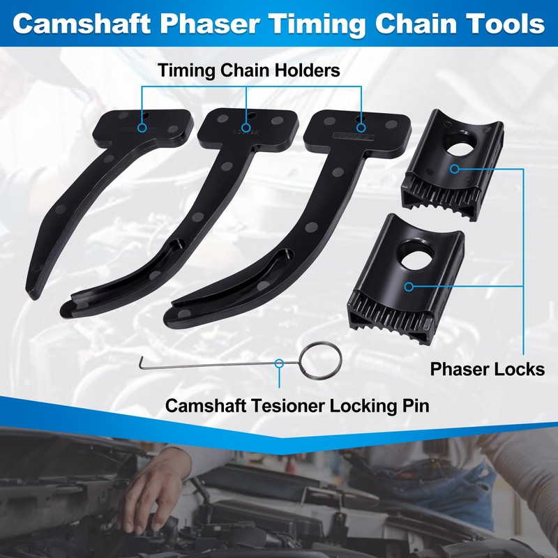 Toolwiz Camshaft Phaser Timing Chain Tools Kit Compatible with VW