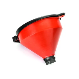 QWORK 4 Quart Lockable Drum Funnel with Removable Screen Filter, 2" BSP Adaptor Safety Plastic Oil Funnel Screen Filter Spill-Free and Polyethylene Funnel for 55 gal Steel or Poly Drums