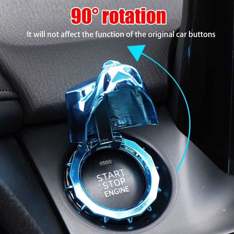 zipelo Car Push to Start Button Cover, Bully Dog Car
