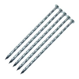Coffken 14" Heavy Duty Spiral Landscape Spikes - Solid Galvanized Metal Garden Stakes for Fixing Paver Edging, Weed Barriers, Artificial Lawn, Tent, Garden Plants and More (40 Pack)