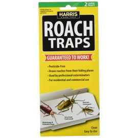 HARRIS Roach Glue Traps, 2-Pack, for Residential and Commercial Use | HARRIS
