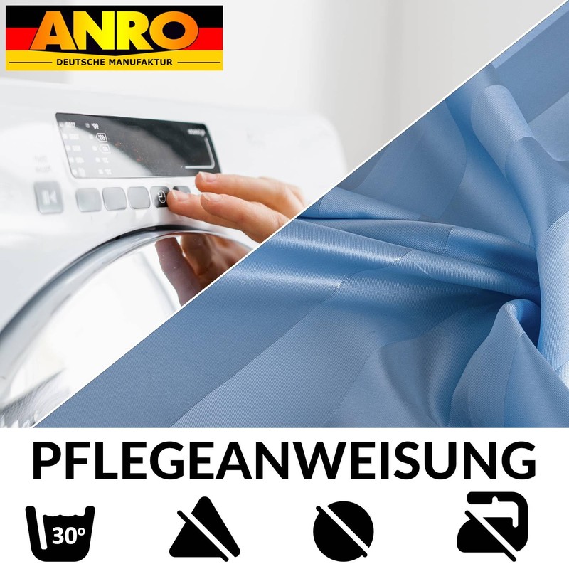 ANRO Shower Curtain Bath Curtain Shower Curtains Washable with Shower