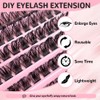 Moyutt Lashes Cluster 120 Pcs Individual Lashes D Curl 8-16