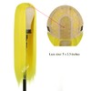 TANTAKO Long Yellow Wig with Small Lower Middle Part Lace