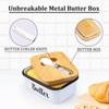 LANDNEOO Butter Dish with Lid and Butter Curler Knife -