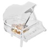 Grand Piano Shaped Windup Transprent Acrylic Music Box Birthday Present