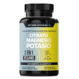 Citrato de Magnesio y Potasio con Cúrcuma de Beyond Vitamins, 180 Cápsulas Veganas