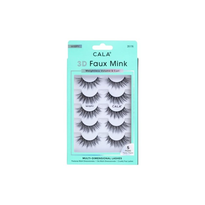CALA - "3D Fauk Mink" pestañas postizas multidimensionales y ligeras