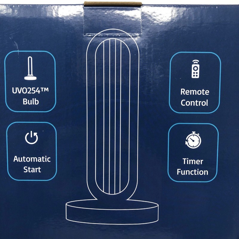 Uvlizer UV0254 Home Disinfection Device 38W-60HZ 110V,220 V. 17"Height Black
