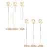 6pcs Metal Wedding Table Numbers Rust Prevention Thickened Tall Table