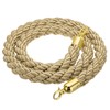 PATIKIL Stanchion Rope, 1.5m/5Ft Barrier Rope Twisted Post Ropes with