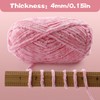 2 Skeins Fluffy Chunky Yarn, Chenille Chunky Yarn for Crocheting