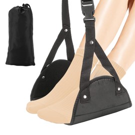 Airplane foot rest, Airplane Foot Hammock (Memory Foam), foot hammock for plane, Accessories for Travel and Office