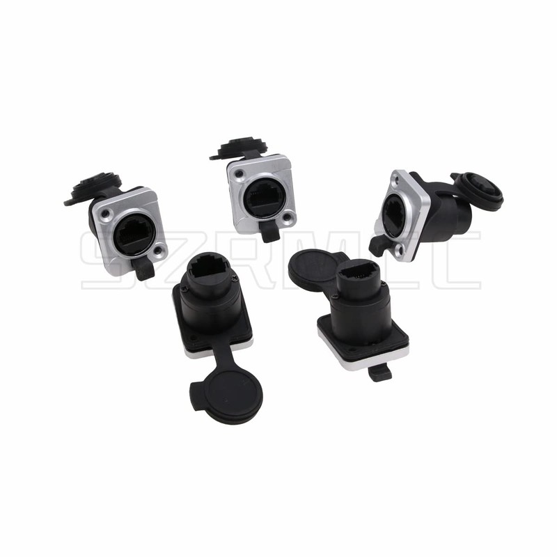 SZRMCC RJ45 Panel Mount Connector Cat5e RJ45 Ethernet Female LAN