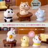 WATASHINO Animal Figurine Miniature Decoration Cat Dog Panda Chick Rabbit