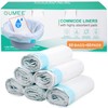 60 Commode Liners with Absorbent Pads, 60 Bedside Commode Liners