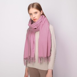 RIIQIICHY Pink Scarf for Women Winter Ladies Scarves Pashmina Shawls Wraps for Weddings