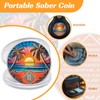 Beach Sunset 2 Year Sobriety Coin, Affirmation NA Coin, Addiction