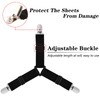 Bed Sheet Clips, 4 Pack Bed Sheet Holder Straps, Elastic