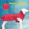 Adjustable Waterproof Dog Raincoat for Dogs,Lightweight Pet Rain Jacket Puppy