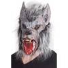 Boland 97515 Latex Werewolf Werewolf Mask with Fur, Grey, One