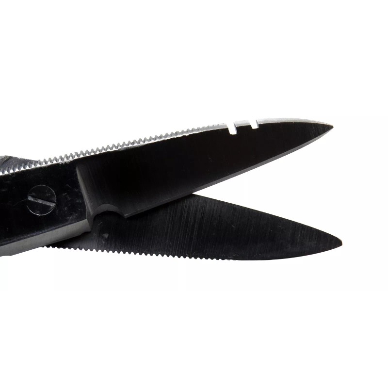 Premium Instruments Multi-Purpose Electrician Red Scissors 5.25" Cutting Stripping Wires