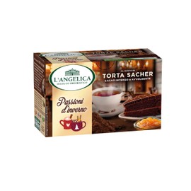 L'Angelica, Passioni d'Inverno, Tisana Gusto Torta Sacher, Infuso con Cacao Intenso, Avvolgente e Una Nota Fruttata, 1 Confezioni da 15 Filtri