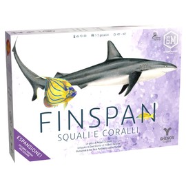Finspan: Squali e Coralli - Gioco da Tavolo - Gioco Competitivo per Adulti e Ragazzi dai 10 Anni - 1-5 Giocatori - Durata 45-60min - Edizione Italiana (Espansione)