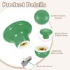 sourcing map 12Pcs Ceramic Cabinet Knobs, 32mm/1.26" Mushroom Round Shaped