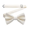 HISDERN Men's Solid Colour Pre-tied Bow Tie Adjustable Tuxedo Bowtie