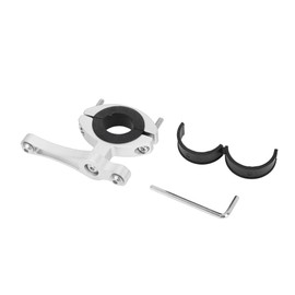RATCHROLL 1 Pc Universal Motorcycle Bike Drink Holder Motorbike Bicycle Water Bottle Cup Holder Screw Silver Tone Aluminum Alloy