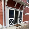 BIAXJUNY Barn Door Hardware, Heavy Duty Box Rail Hanger Bracket,