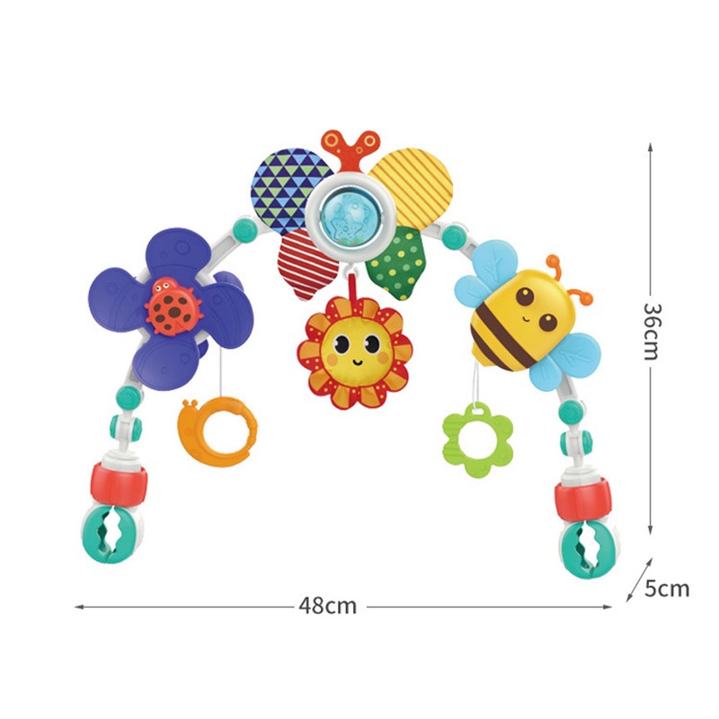 Baby Bed Hanging Rattles Multi Purpose Develop Hand Eye Coordination