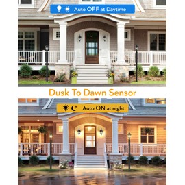 VIANIS Outdoor Post Light with Pier Mount Base, 2 Pack Waterproof Dusk to Dawn Post Lights Outdoor, Anti-Rust Aluminum Oil Rubbed Bronze Post Light Dusk to Dawn with Tempered Glass for Pathway