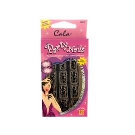 Party Nails, Pre-Glued, False Nails, 12 Nails, 88542 by Cala Products by Cala