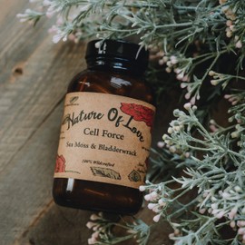 Nature Of Love Organic Irish Sea Moss Capsules with Bladderwrack - 100% Natural, Vegan, Organic, Non-GMO - Dr Sebi Inspired