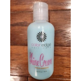 COLOR EDGE HAIR CARE SHINE CREAM LEAVE IN CONDITIONER NET 5 FL OZ 148 ML ALMOND