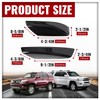 ECOTRIC 4Pcs Roof Rack Rail End Cover Shell Cap Compatible