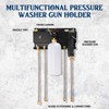 DoubleFill Pressure Washer Gun Holder, Wall Mount Foam Cannon Holder,