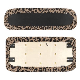 SEANATIVE Brown Leopard Golf Cart Seat Covers - Universal Fit, Polyester - 2-Pack Replacement Golf Cart Seat Covers Set