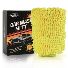 toretark Microfiber Car Wash Mitt, Car Sponge Wrapped in Soft, Plush Fiber Cloth Material, Safe Washing with Any Car Soap, Bucket, Foam Gun, Foam Cannon, Other Cleaning Supplies