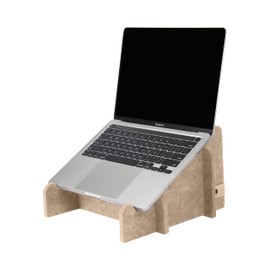 Dutci nachhaltiger Laptopständer aus Filz (recycelte PET-Flaschen), niederländisches Produkt, umweltfreundlicher, ergonomischer Laptophalter, tragbar, rutschfest – für MacBook & Notebook 11-17 Zoll
