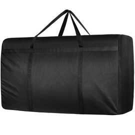 Lifewit Extra Large Storage Bag for Travel, Large Folding Bag with Reinforced Handles for Clothes, Moving Accessories, Generous Storage Bag with Sturdy Zipper, 180L, Black