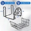 Wonderjune 2 Pack Hose Holder Wall Mount with Tool Storage