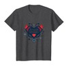 School Nurses: Stethoscope Superhero Gift T-Shirt, Youth, Dark Heather Grey